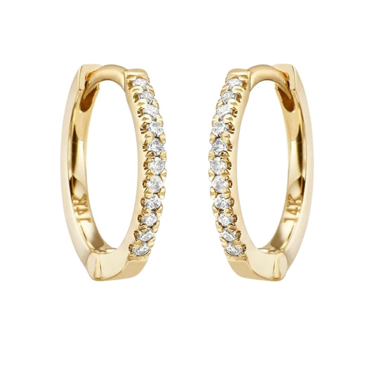 Diamond Huggies Earrings