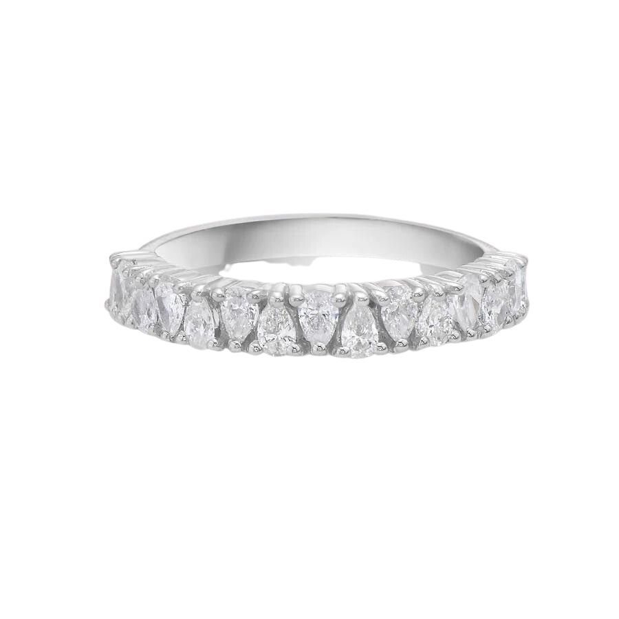 Pear Shape Diamond Band