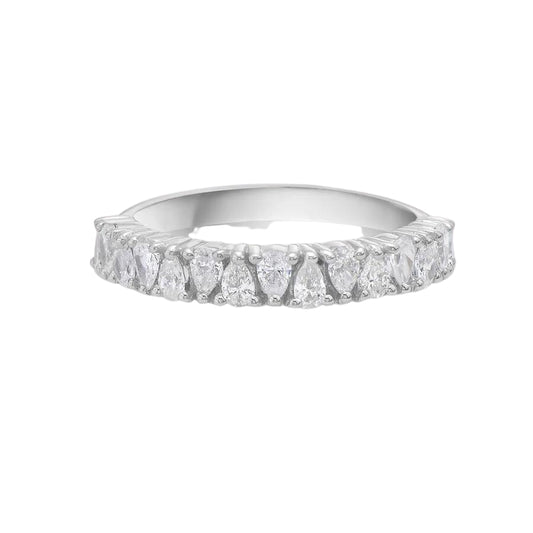 Pear Shape Diamond Band