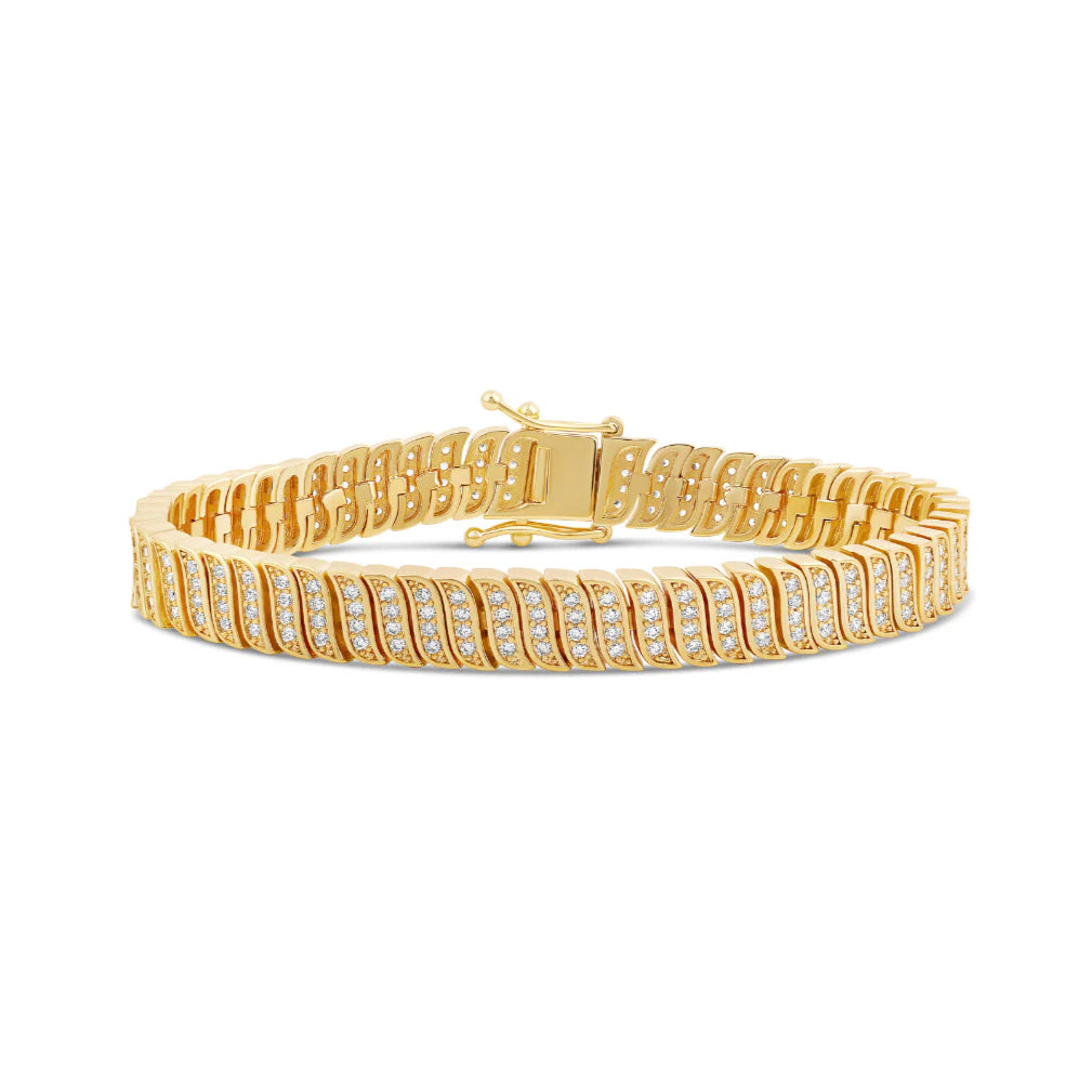 Pave Wave Bracelet