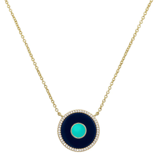 Round Pave Evil Eye
